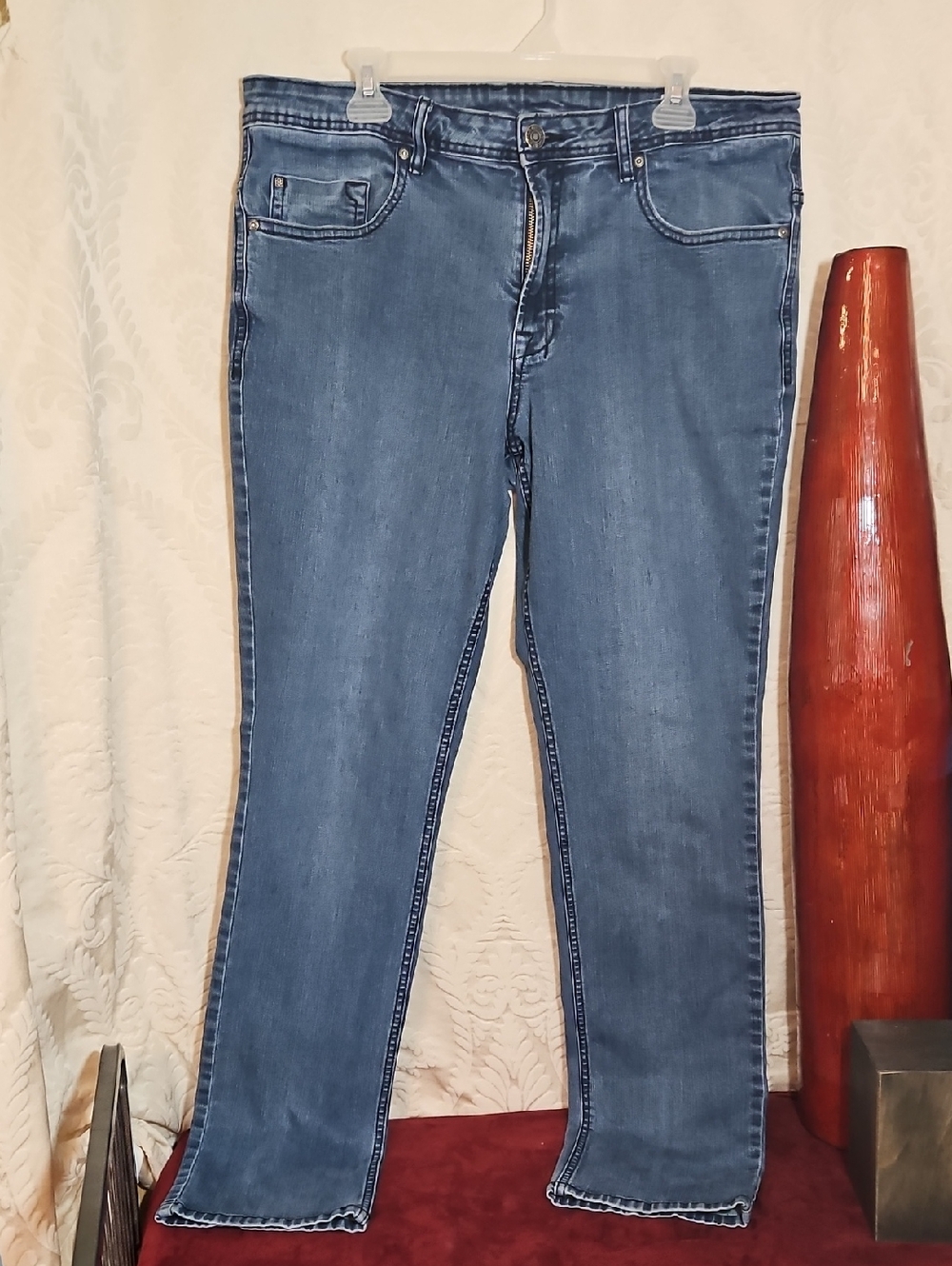 Buffalo David Bitton Men's Slim Straight Blue Jeans